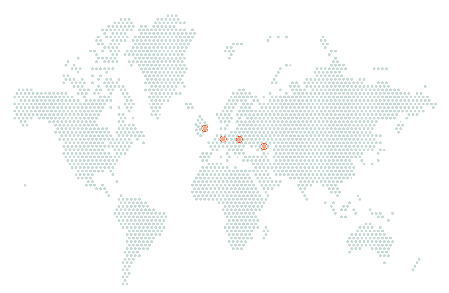 World Map with Makeitfuture locations